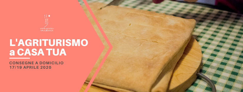 Menù a domicilio – 17/19 aprile 2020